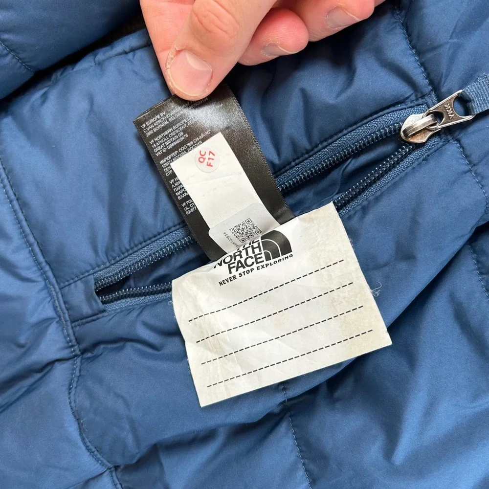 The North Face Reversible Mount Chimborazo Jacket Boys XL Navy Blue Brown Hooded